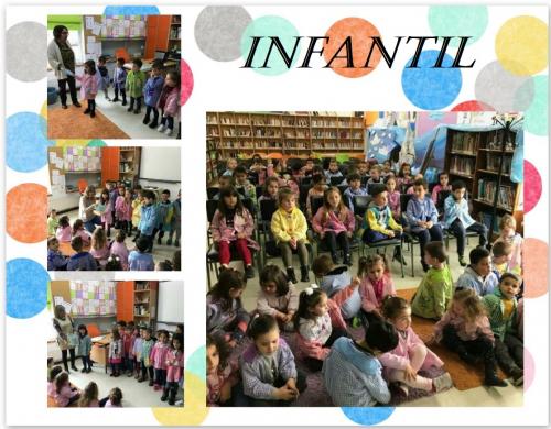 alumando de infantil no día do libro