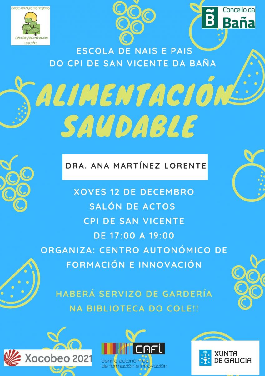 CARTEL CHARLA ALIMENTACION