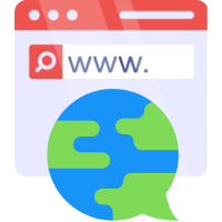 páxina web cun globo terráqueo e o logo da EOI