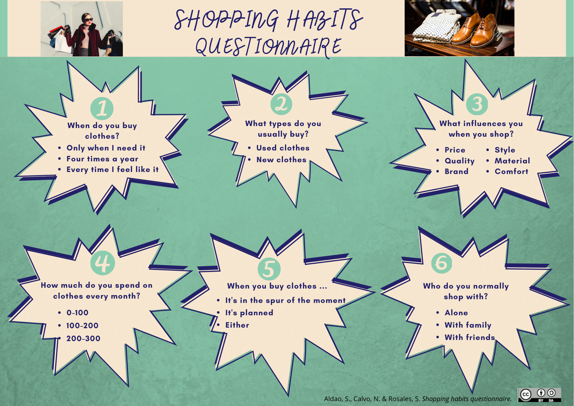 Shopping habits questionnaire