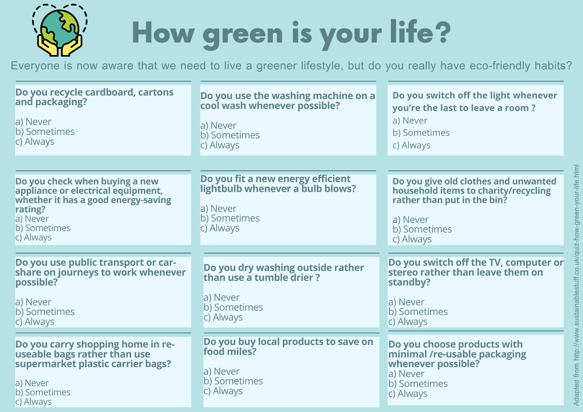 how green is your life