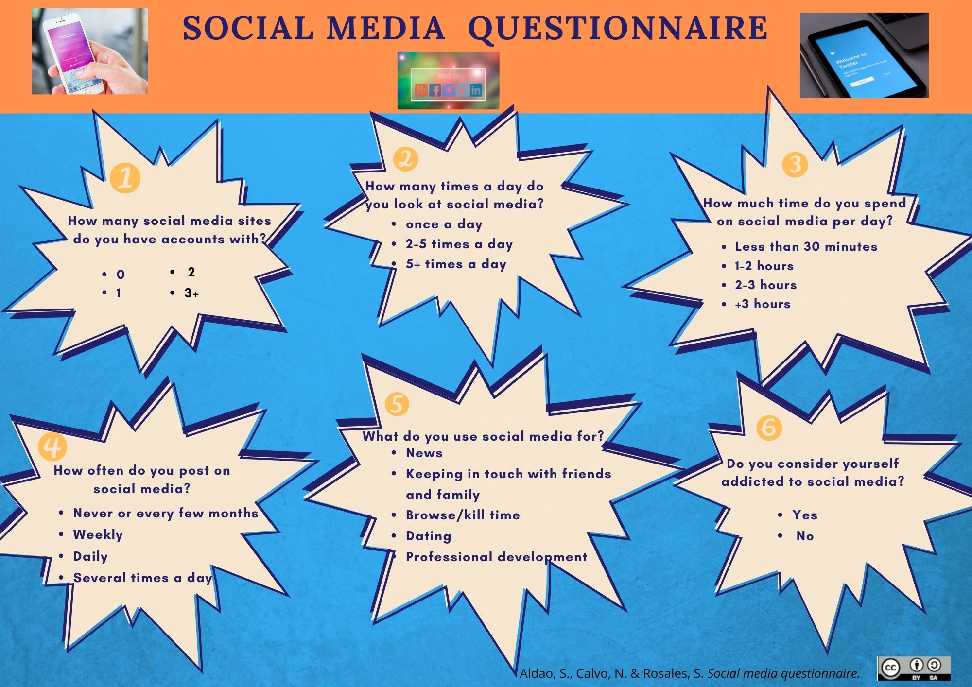 Social media questionnaire