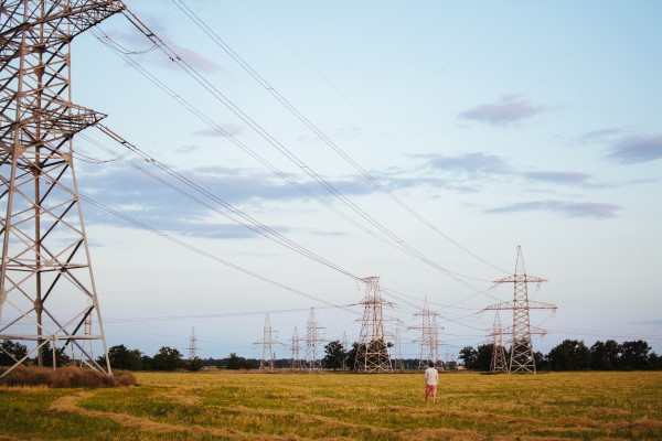 Electricity pylons