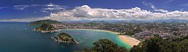 Bahía de la Concha y panorámica de San Sebastián.