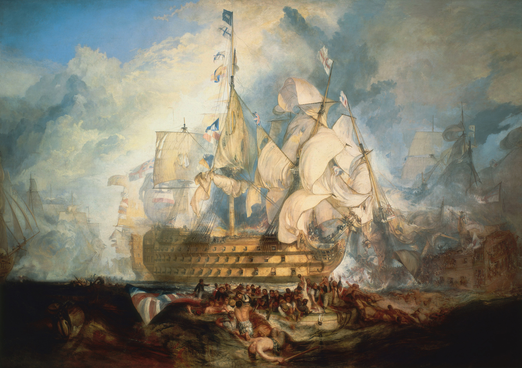 Batalla de Trafalgar, de William Turner