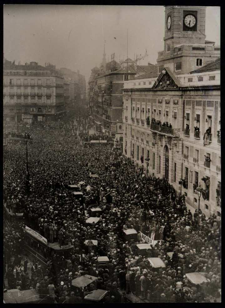 Proclamación da Segunda República en Madrid