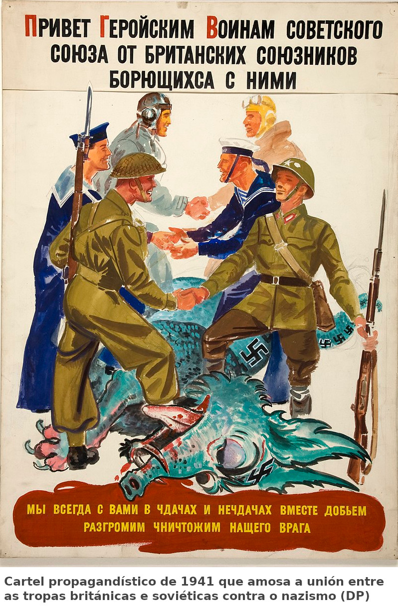 Cartel unión británico-soviética 1941