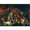 The barque of Dante. Delacroix