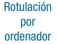 Imagen con el texto “Rotulación por ordenador.”