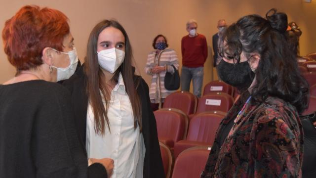 AINHOA E ANDREA, ALUMNA E EXALUMNA DO CENTRO, PROTAGONIZAN O ACTO DO "DÍA INTERNACIONAL DA MULLER RURAL" NA DEPUTACIÓN DE LUGO.