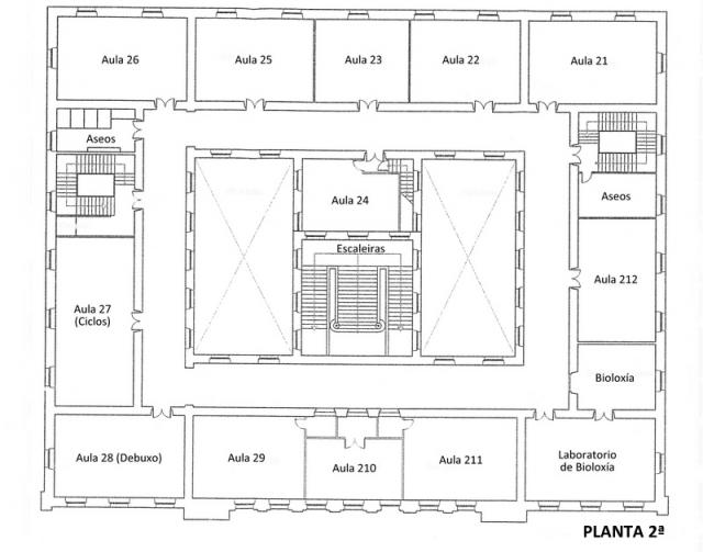 Planta Segunda Edificio Antigo