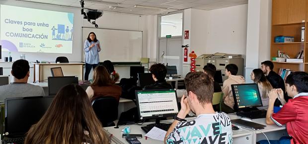 CHARLA SOBRE COMUNICACION. PROGRAMA EDUEMPRENDE ACTÚA,  DA XUNTA DE GALICIA.