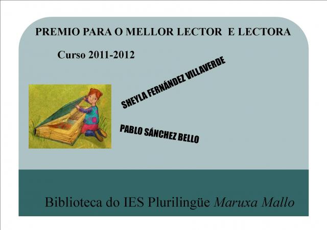 MELLOR LECTOR - LECTORA DA BIBLIOTECA CURSO 2011-2012