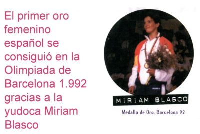 1.992 Miram Blasco.Judo.Oro Olimpiada de Barcelona
