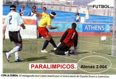 2.004 España.Fútbol Cinco.Olimpiada de Atenas
