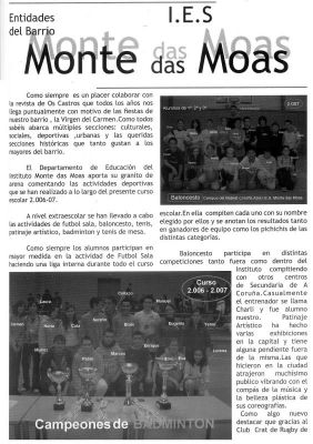 2.007 Revista Os Castros.Moas.
