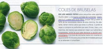 Coles de Bruselas.Anticancerígenas.Ricas en ácido fólico.2.005
