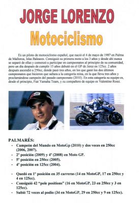 Jorge Lorenzo.Motociclismo.Cristina Rodríguez 4º B.2.011
