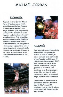 Michael Jordan.Baloncesto.Andrés Rey 1º B.2.013

