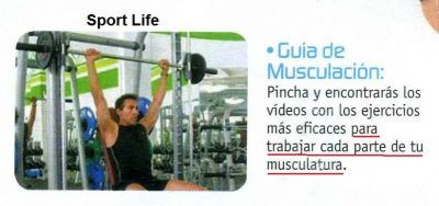 Sport Life.Te ofrece una GUÍA DE MUSCULACIÓN  para que trabajes los músculos que desees,2.011
