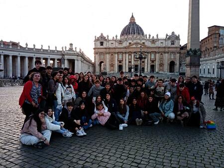 Viaxe a Roma e Florencia alumnado de Relixión e Latín