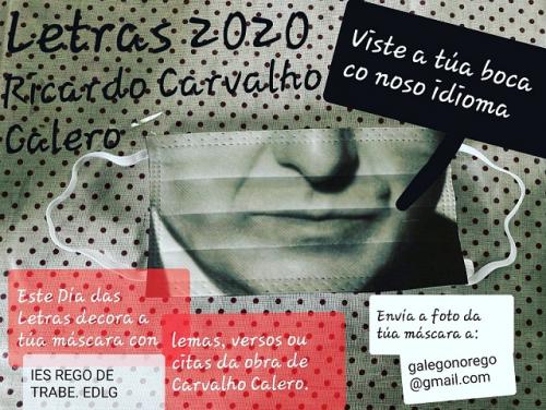 Máscara Letras Galegas 2020