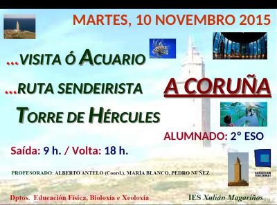10 de Novembro de 2015
Visita A Coruña
Palabras chave: actividade educativa