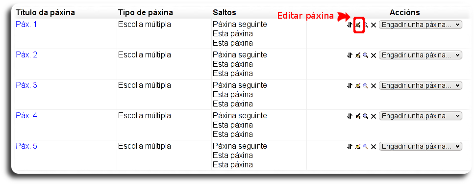 Editar páxina de lección