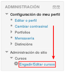 Engadir curso