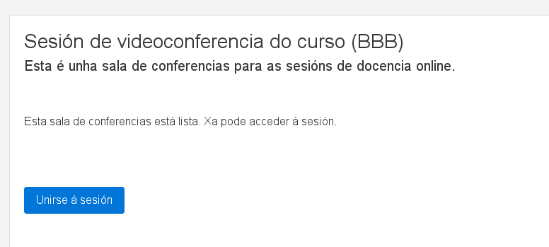 Acceso a sala BBB