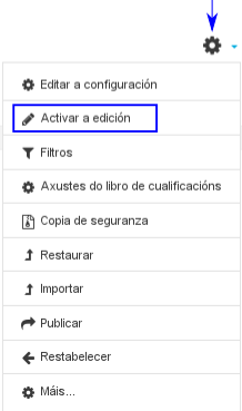 Activar a edición