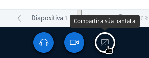 Botón de compartir pantalla