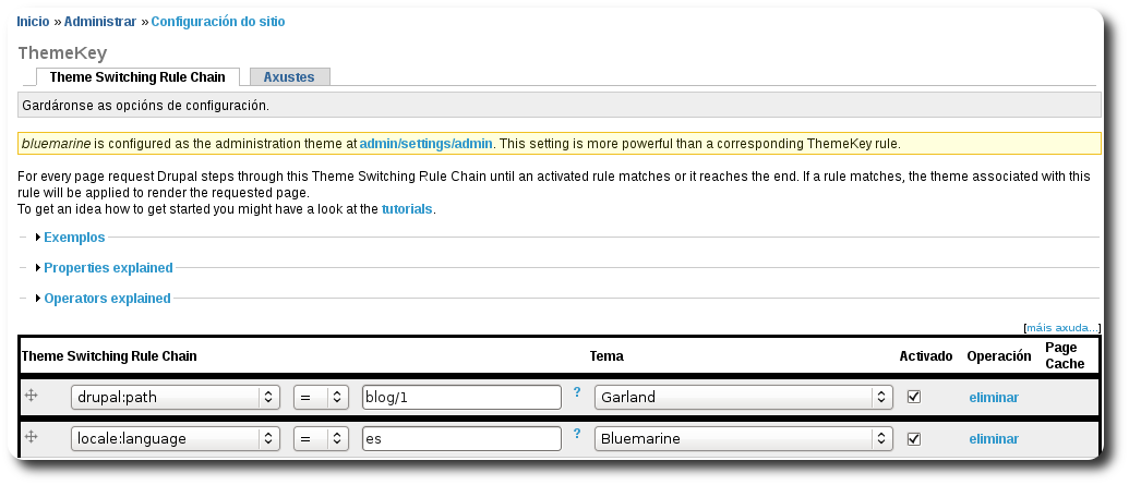 Reglas módulo themekey