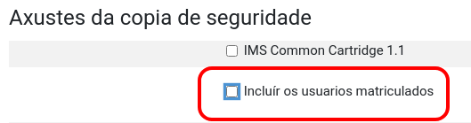 Non incluíndo os datos dos usuarios