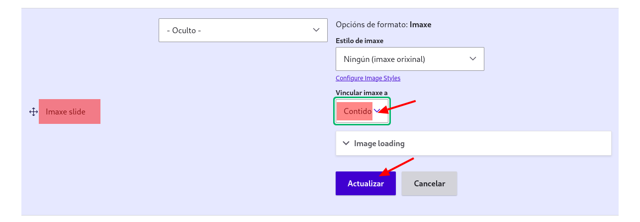 Configurar visualización