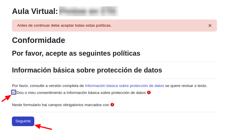 Aceptación da política