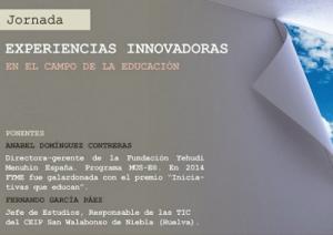 Cartel da “Experiencias Innovadoras no Campo da Educación” da Fundación Paideia