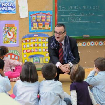 O conselleiro de Educación e Ordenación Universitaria, Xesús Vázquez Abad, esta 