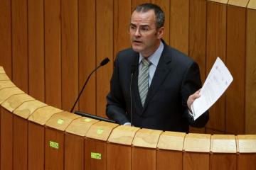 Xesús Vázquez Abad durante a súa intervención no Parlamento de Galicia 