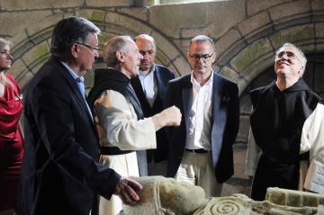 Xesús Vázquez Abad visita o Mosteiro de Santa María de Oseira