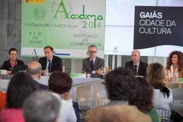 Xesús Vázquez Abad na clausura do encontro sobre o proxecto 'Academia' 