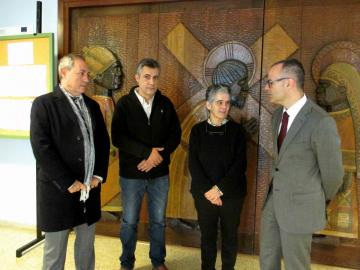 Vázquez Abad visitou esta mañá o CEE Manuel López Navalón, en Santiago de Compos