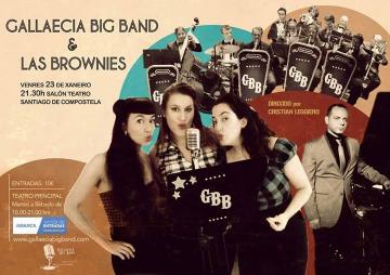 Gallaecia Big Band acompañará o trío vocal feminino Las Brownies