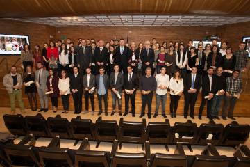 O conselleiro de Cultura, Educación e Ordenación Universitaria, Román Rodríguez, presidiu esta mañá o acto de entrega dos Premios Extraordinarios de Fin de Carreira 