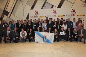 Román Rodríguez respalda con su presencia al alumnado gallego participante en el Spainskills 2017