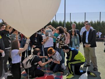 Valentín García e Ovidio Rodeiro participan na solta do Marumasat III