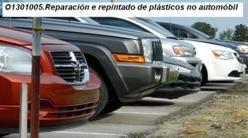 Reparación e repintado de plásticos no automóbil