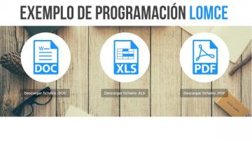 Exemplo de programación LOMCE