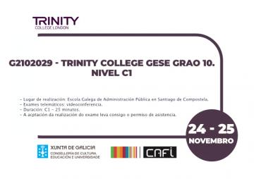 Trinity Gollege GESE Grao 10. Nivel C1