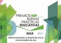 Cartel del VI concurso para premiar las Buenas Prácticas Educativas